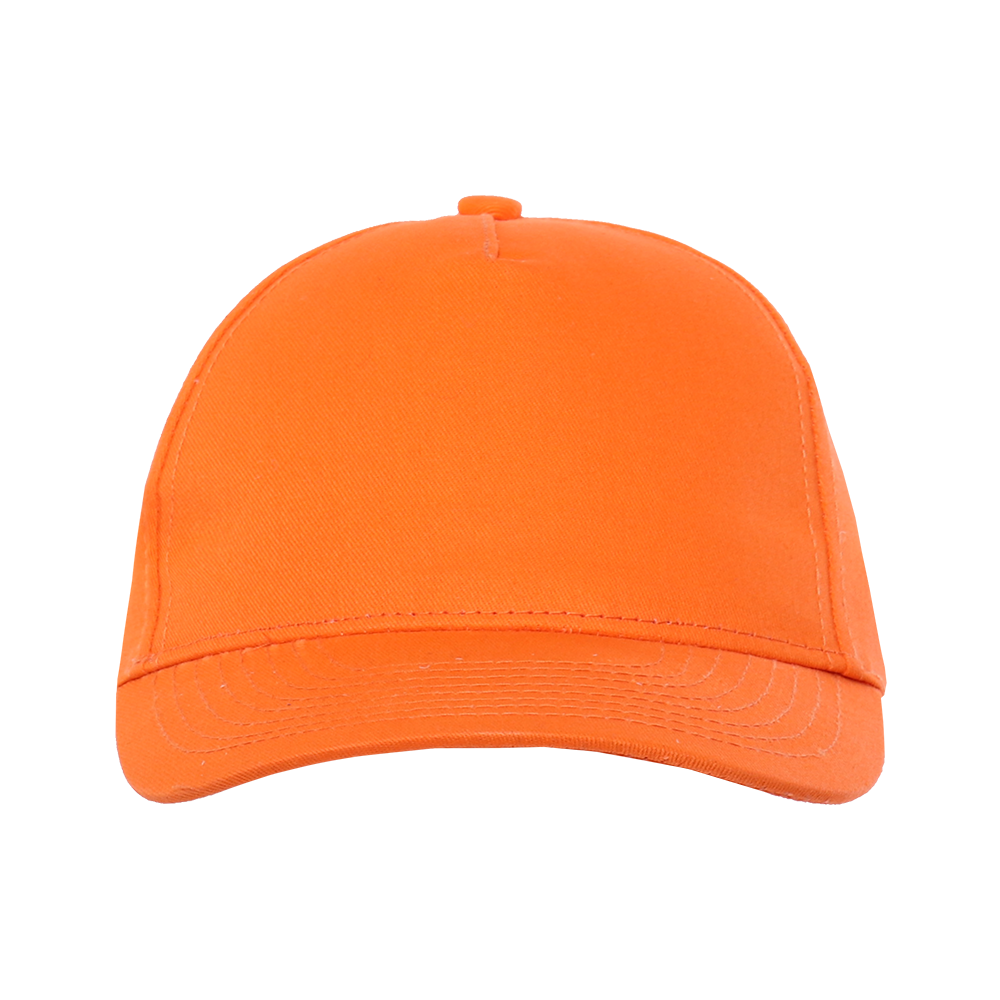 Детская бейсболка STAN 5 клиньев хлопок 150, 10J, Оранжевый,  (28/1)  (52-54/ONE SIZE)