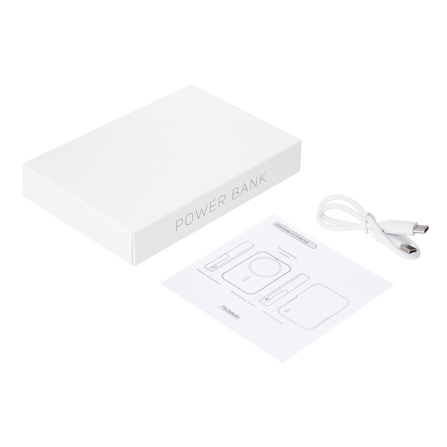 Внешний аккумулятор Юнион PD (Union PD) 10000mAh с функцией беспроводной зарядки 15W, синий Китай