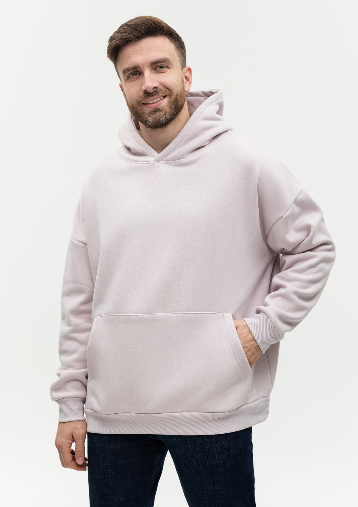 Худи унисекс STAN оверсайз интерсофт 320, 69, Кремовый,  (52)  (46/S)