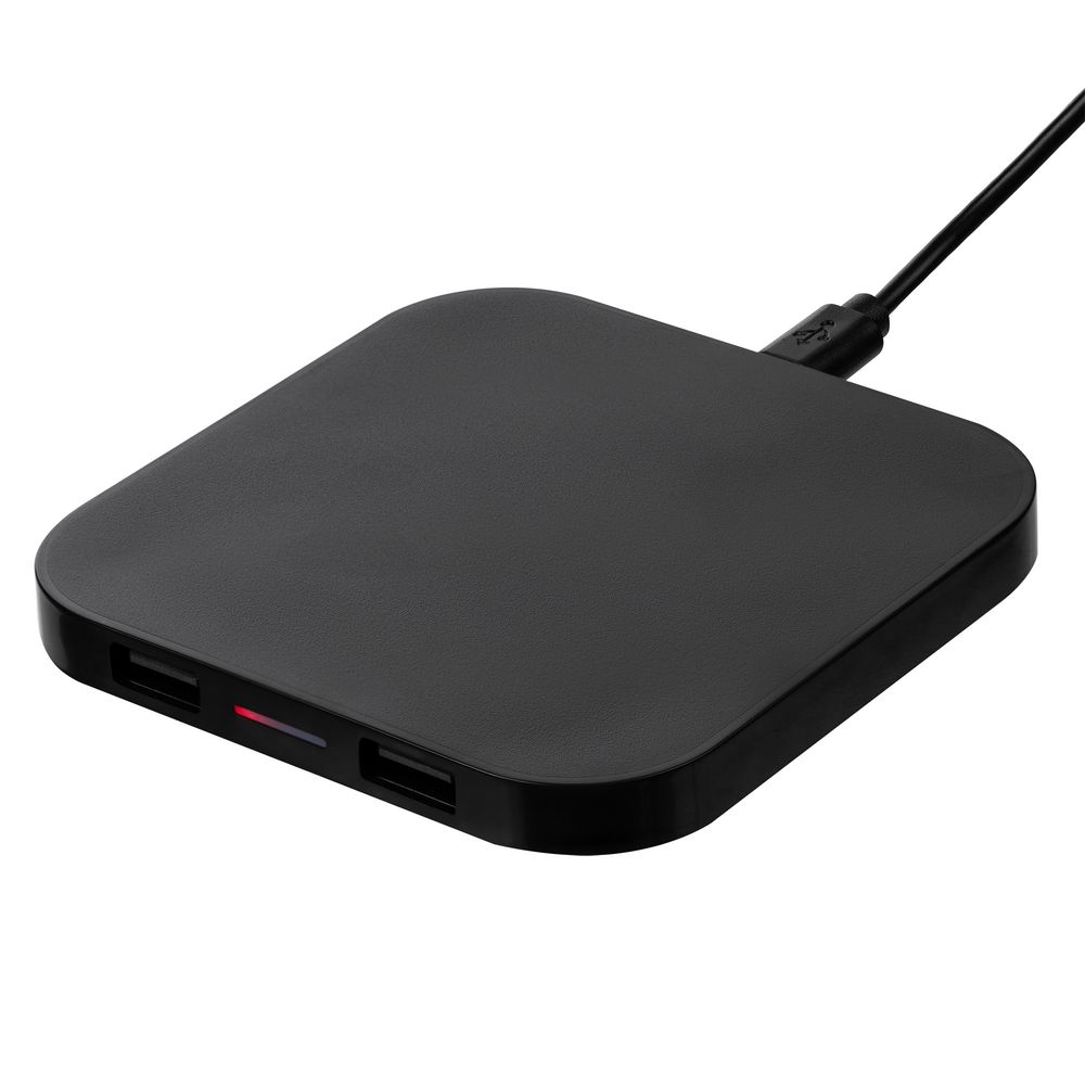 Беспроводное зарядное устройство Interra Plus — пример нанесения логотипа (Molti) | Print Logo