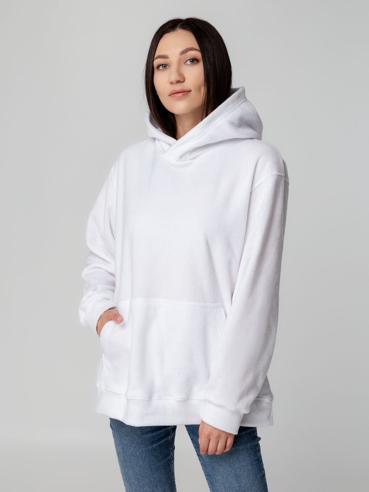 Худи флисовое унисекс Manakin, черное, размер XL/XXL