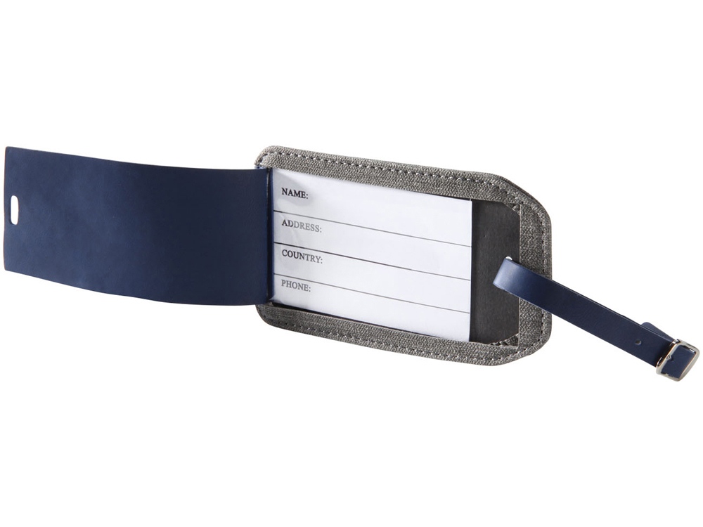 Бирка для багажа Heathered, синий