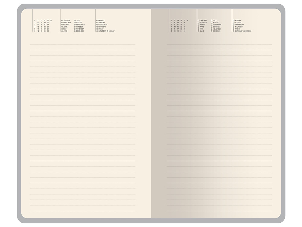 Ежедневник недатированный А5 Valencia, серый