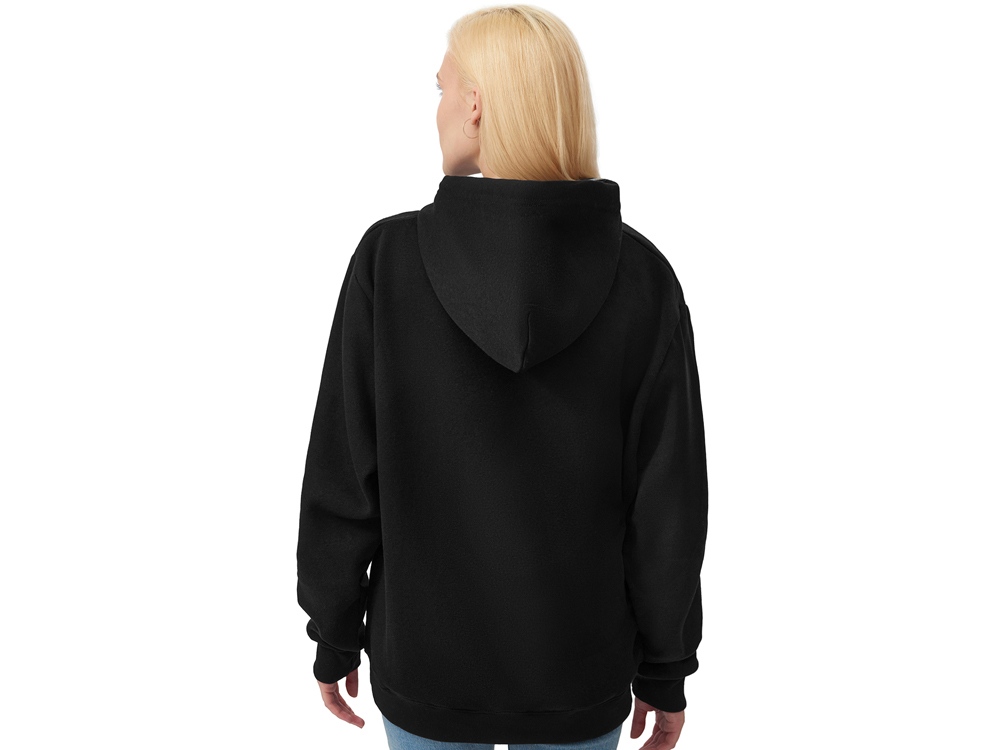 Толстовка с капюшоном оверсайз Lisbon унисекс, черный