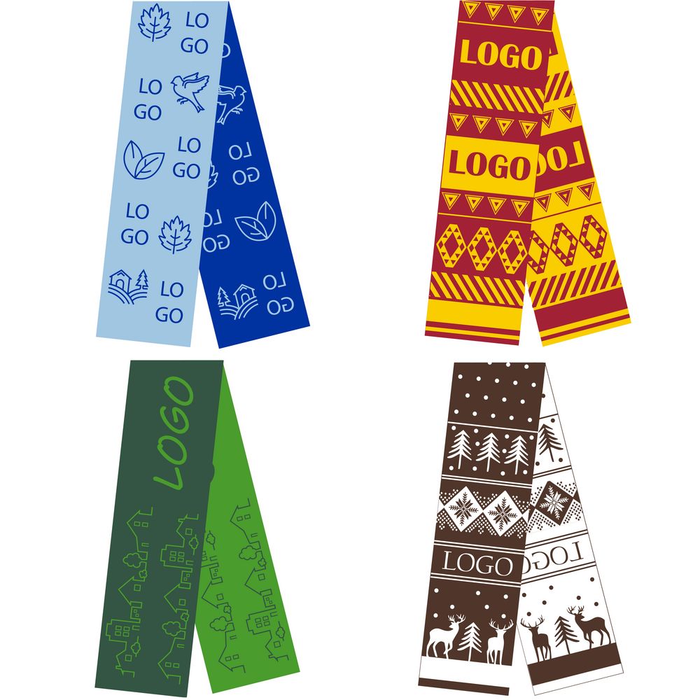 Шарф на заказ Tricksy Light, S с логотипом  | Print Logo