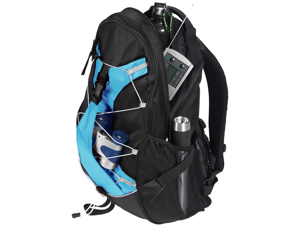 Рюкзак Hikers, черный/аква