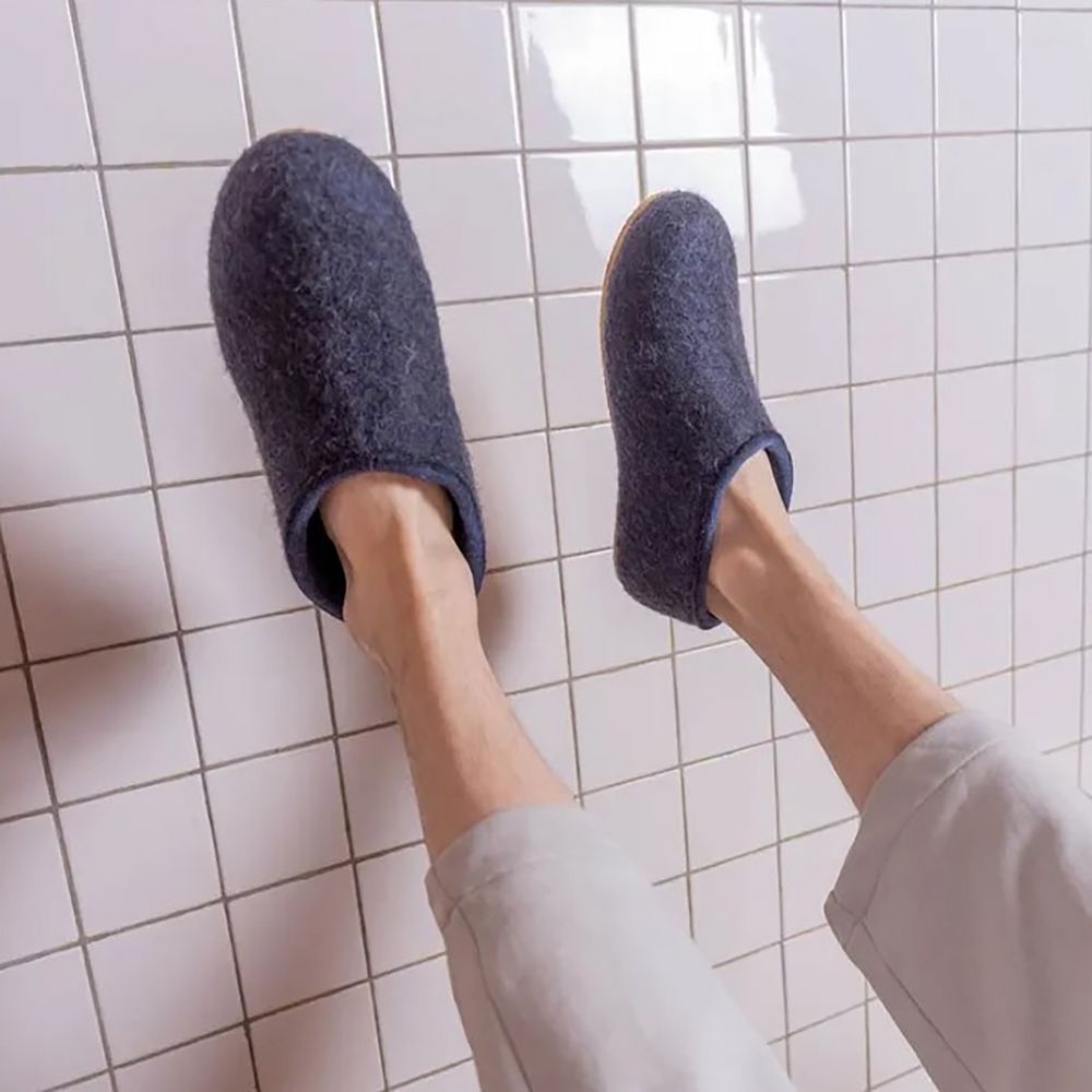 Домашние валенки Cant, темно-синие (клякса), размер 42