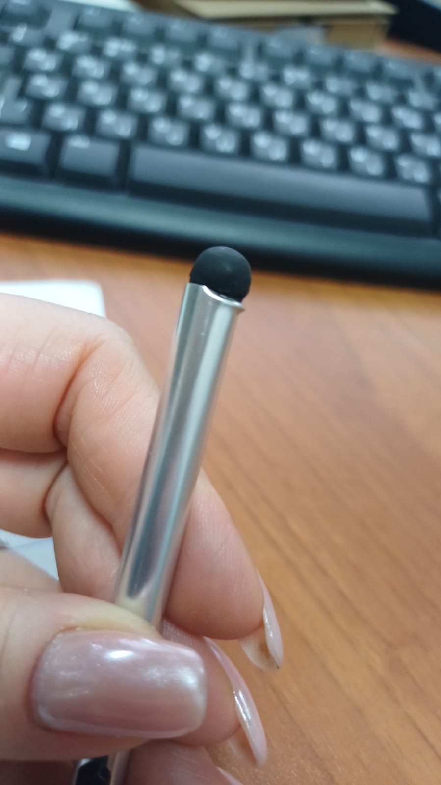 Стилус металлический Touch Smart Phone Tablet PC Universal, серебристый (Р)