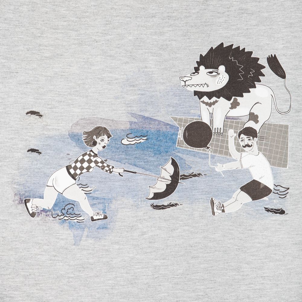 Свитшот женский «Не вы ли были у Невы» — пример нанесения логотипа (Соль) | Print Logo