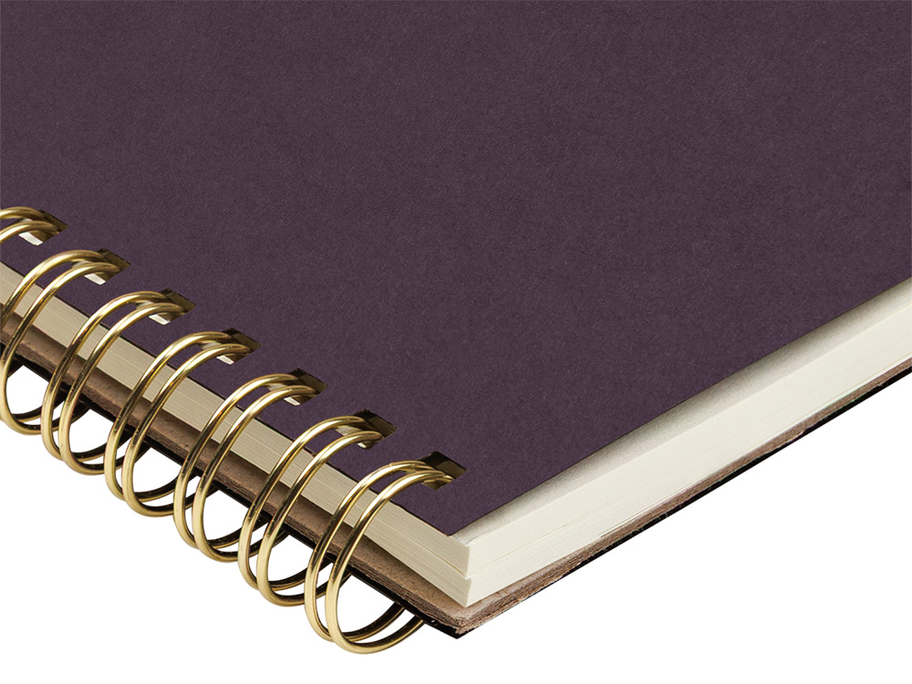 Бизнес тетрадь на гребне А5 Pragmatic, 60 листов в клетку, фиолетовый