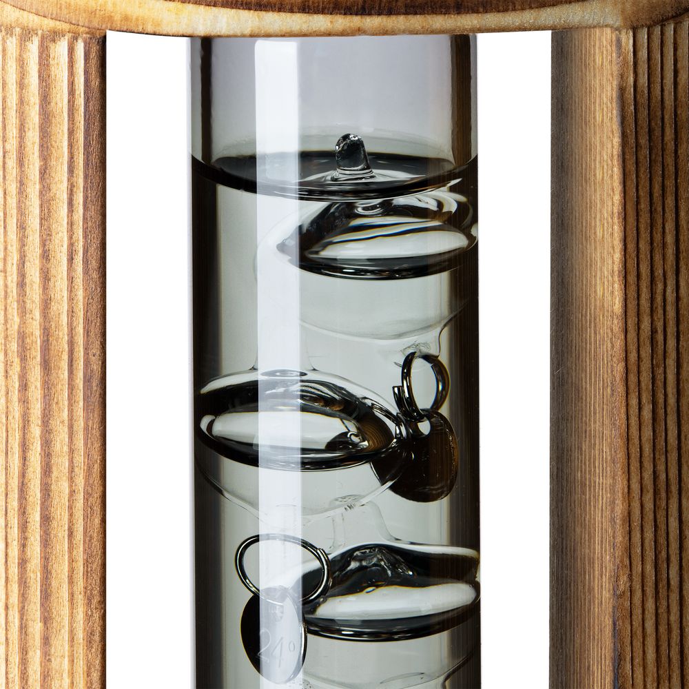 Термометр «Галилей» в деревянном корпусе фото на сайте Print Logo.