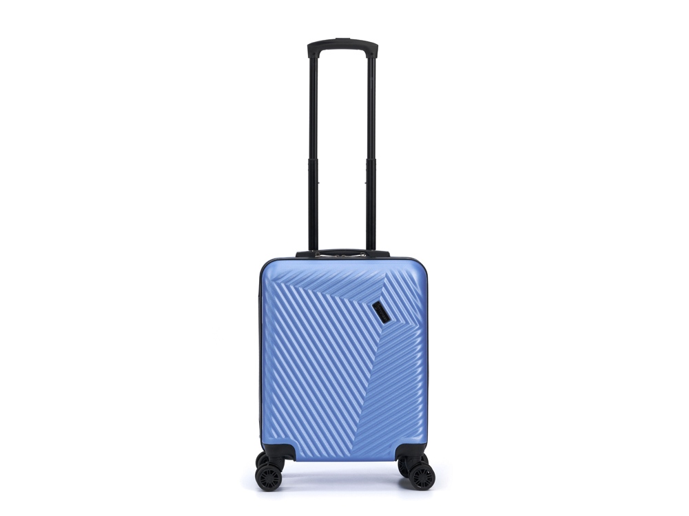 Чемодан TORBER ЛАМА, синий, ABS-пластик, 38 х 21 х 55 см, 37 л