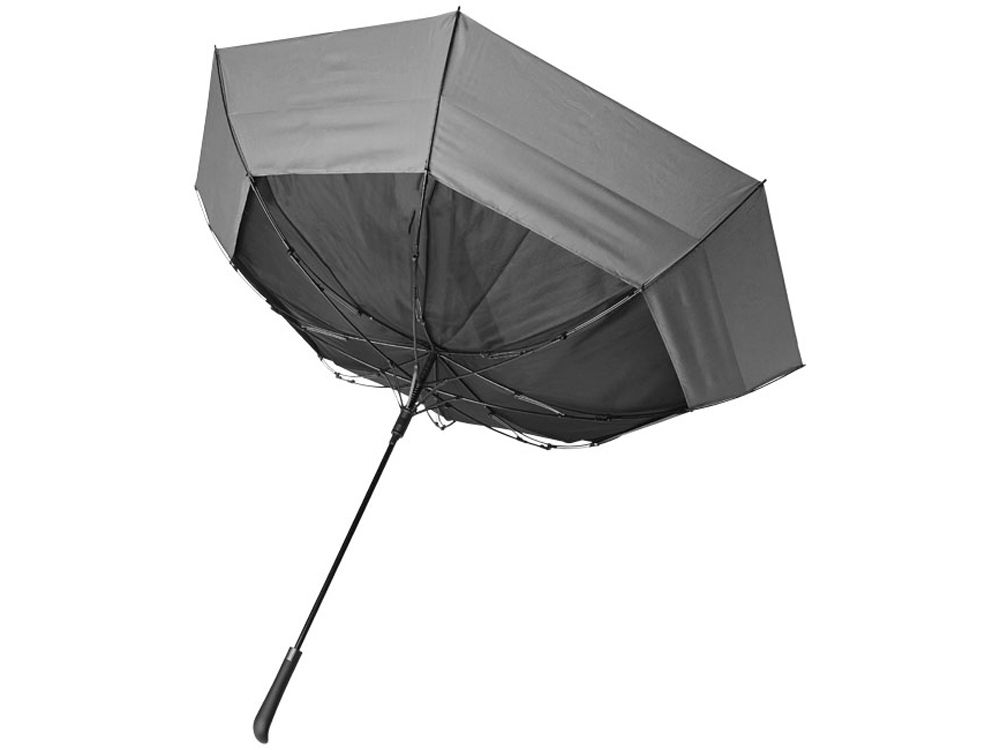 Выдвижной зонт 23-30 дюймов полуавтомат, черный