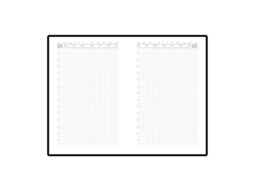 Ежедневник недатированный А5 Stockholm, коричневый