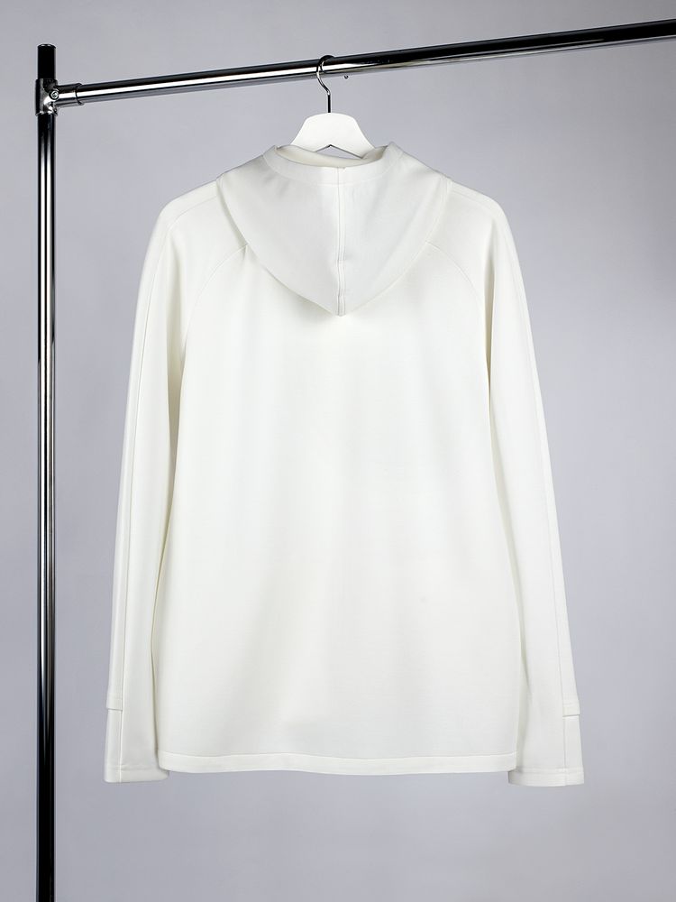 Куртка с капюшоном унисекс Begi, молочно-белая, размер XXL