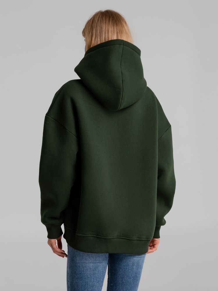 Худи Kulonga Oversize, темно-зеленый хаки, размер XL/XXL