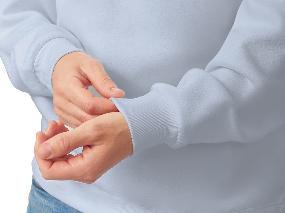 Толстовка с капюшоном оверсайз Lisbon унисекс, небесно-голубой