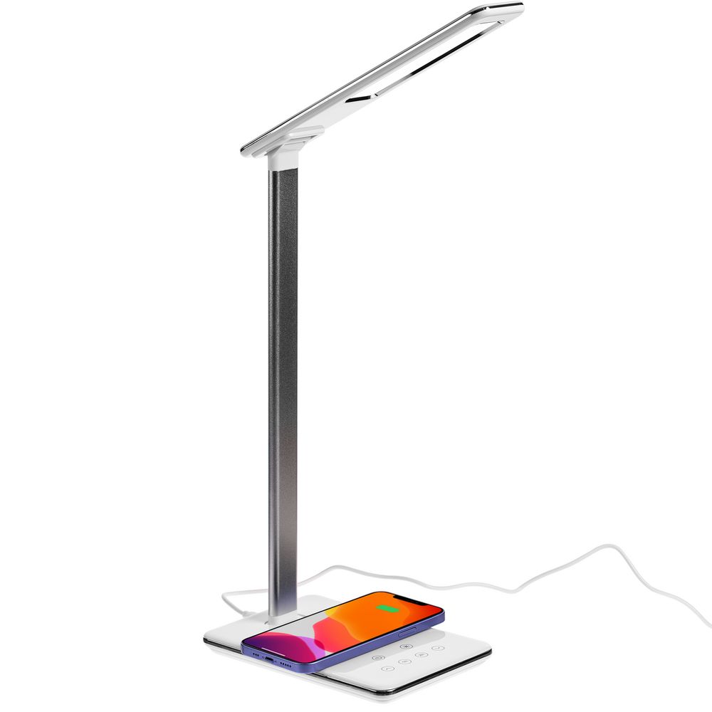 Настольная лампа с беспроводной зарядкой Power Spot фото на сайте Print Logo.