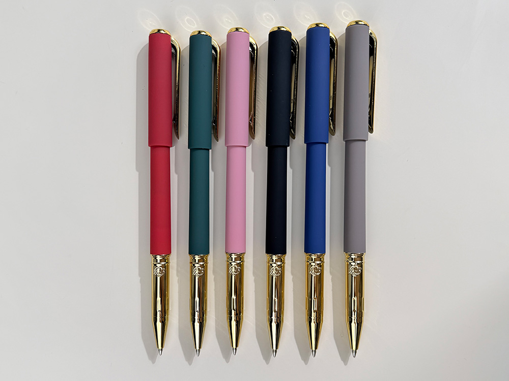 Ручка пластиковая шариковая Parliament, 0,7 мм, синие чернила, зеленый/золотистый