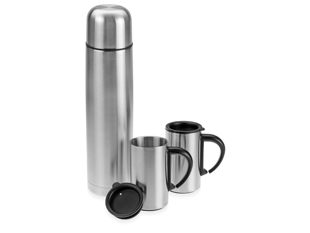 Набор Коретто: термос и 2 термокружки с логотипом  | Print Logo