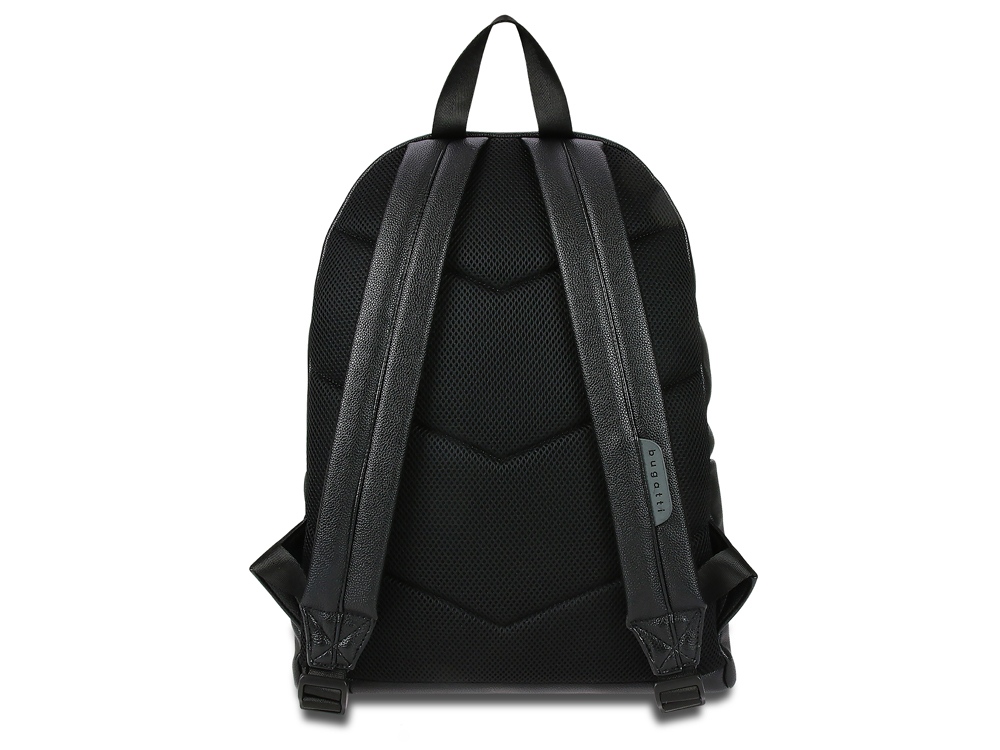 Рюкзак BUGATTI МОТОБАЙК D | MOTO D 13'', чёрный, полиуретан, 32х16х40 см, 14 л