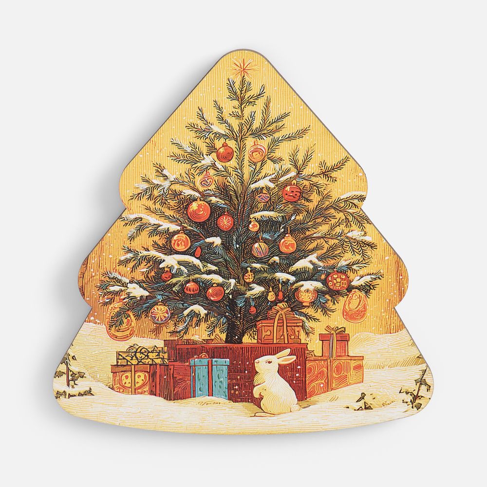 Пазл фигурный «Елочка» с логотипом сделано в России | Print Logo