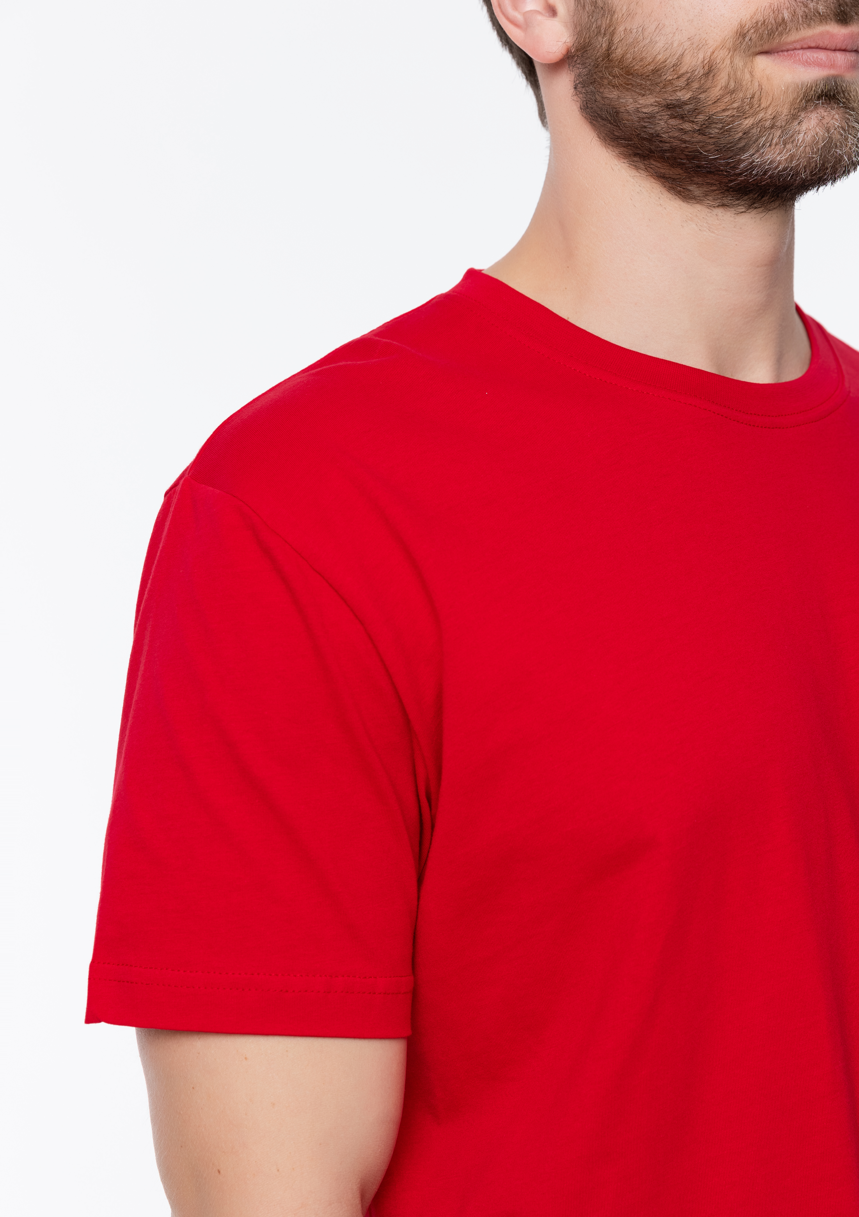 Футболка унисекс STAN, хлопок 150, 51, Красный,  (14)  (56/XXXL)