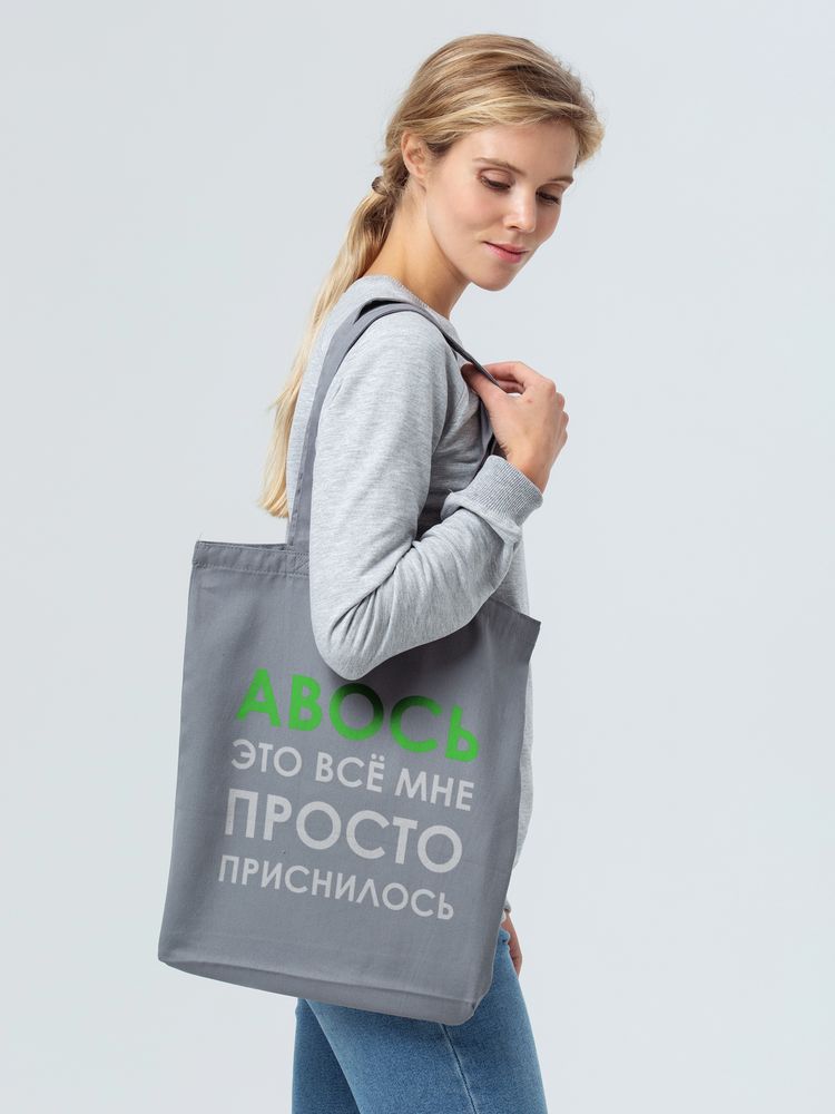 Холщовая сумка «Авось приснилось» — пример нанесения логотипа (Molti) | Print Logo