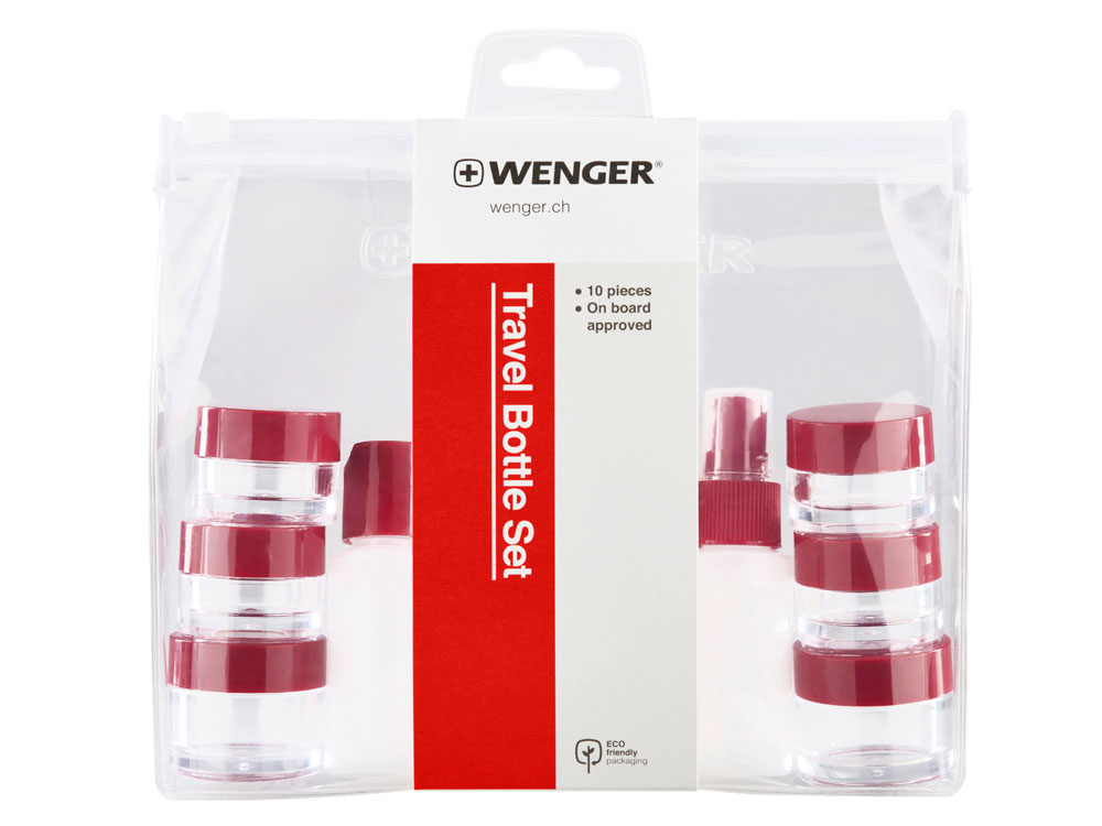 Дорожный набор из 10 ёмкостей WENGER, пластик