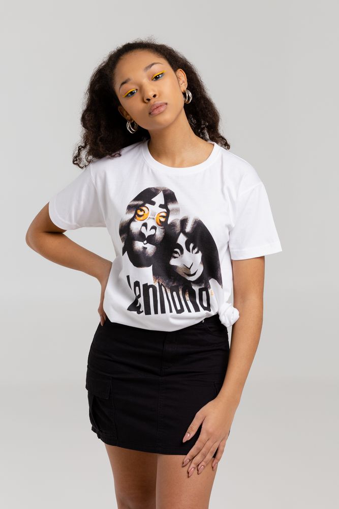 Футболка «Меламед. John Lennon, Yoko Ono», белая, размер XXL