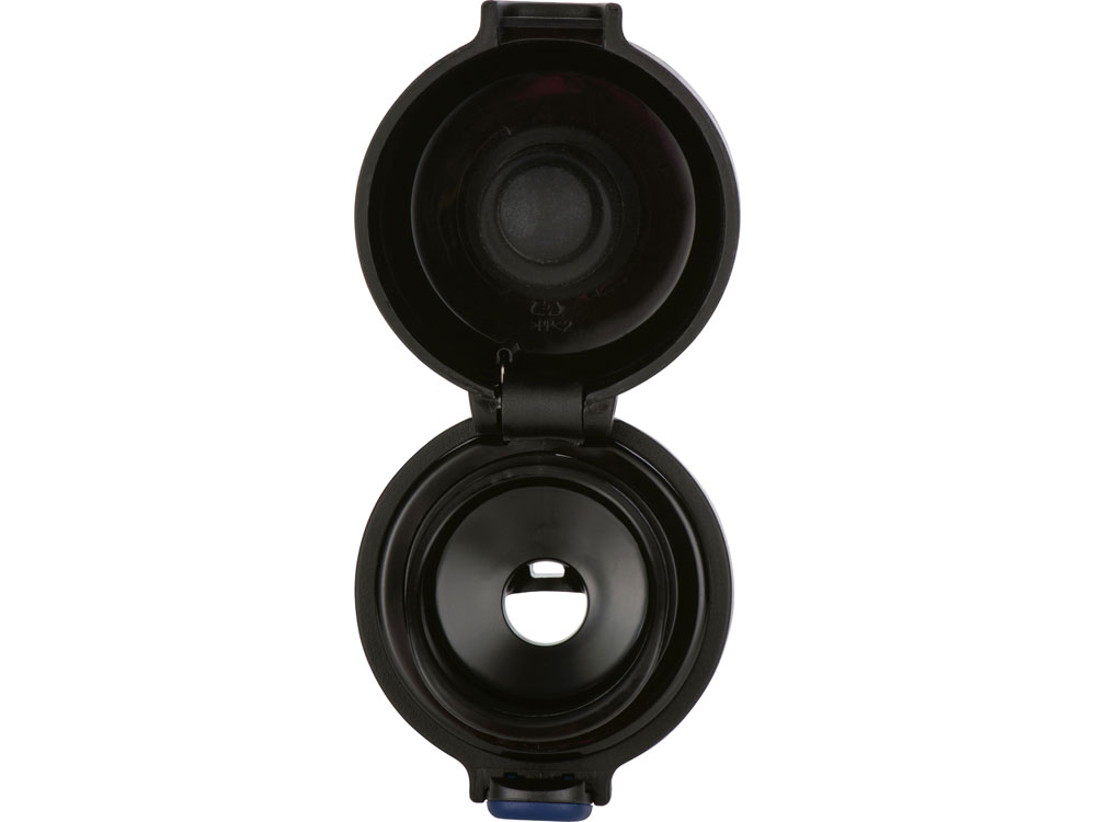 Вакуумная термокружка Waterline c кнопкой Guard, 400 мл, темно-синий