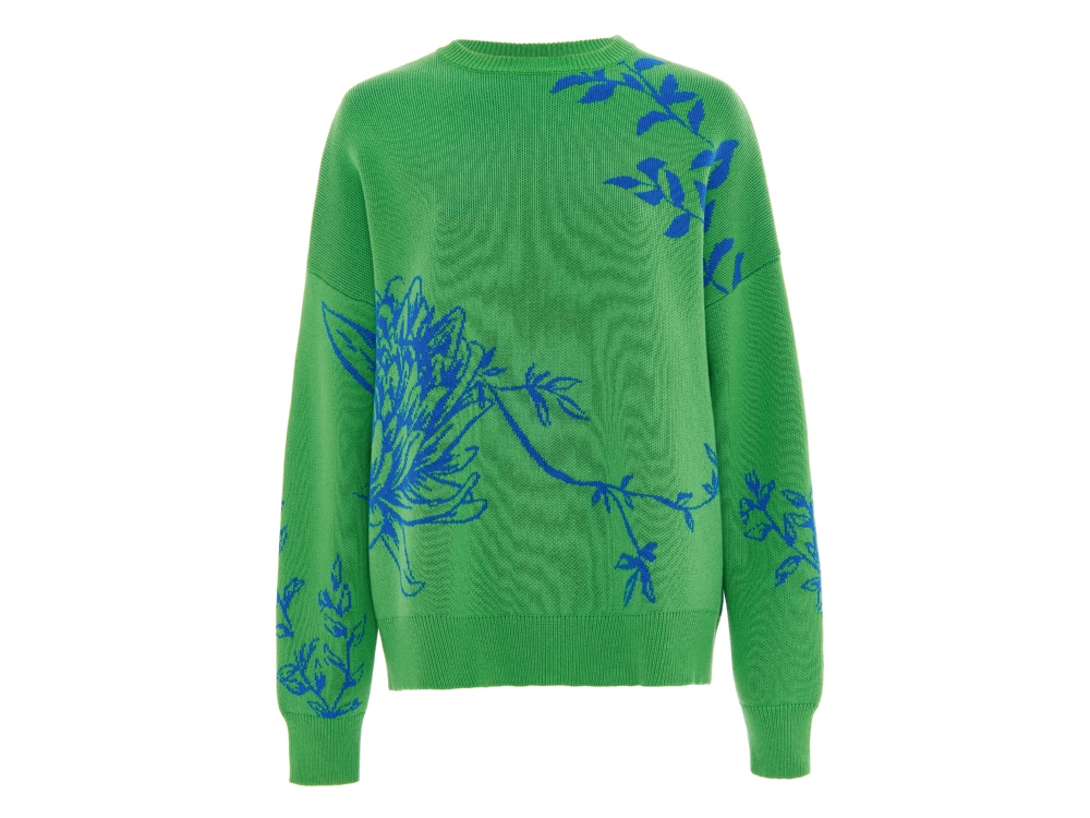 Джемпер Хризантема с логотипом Varvara | Print Logo