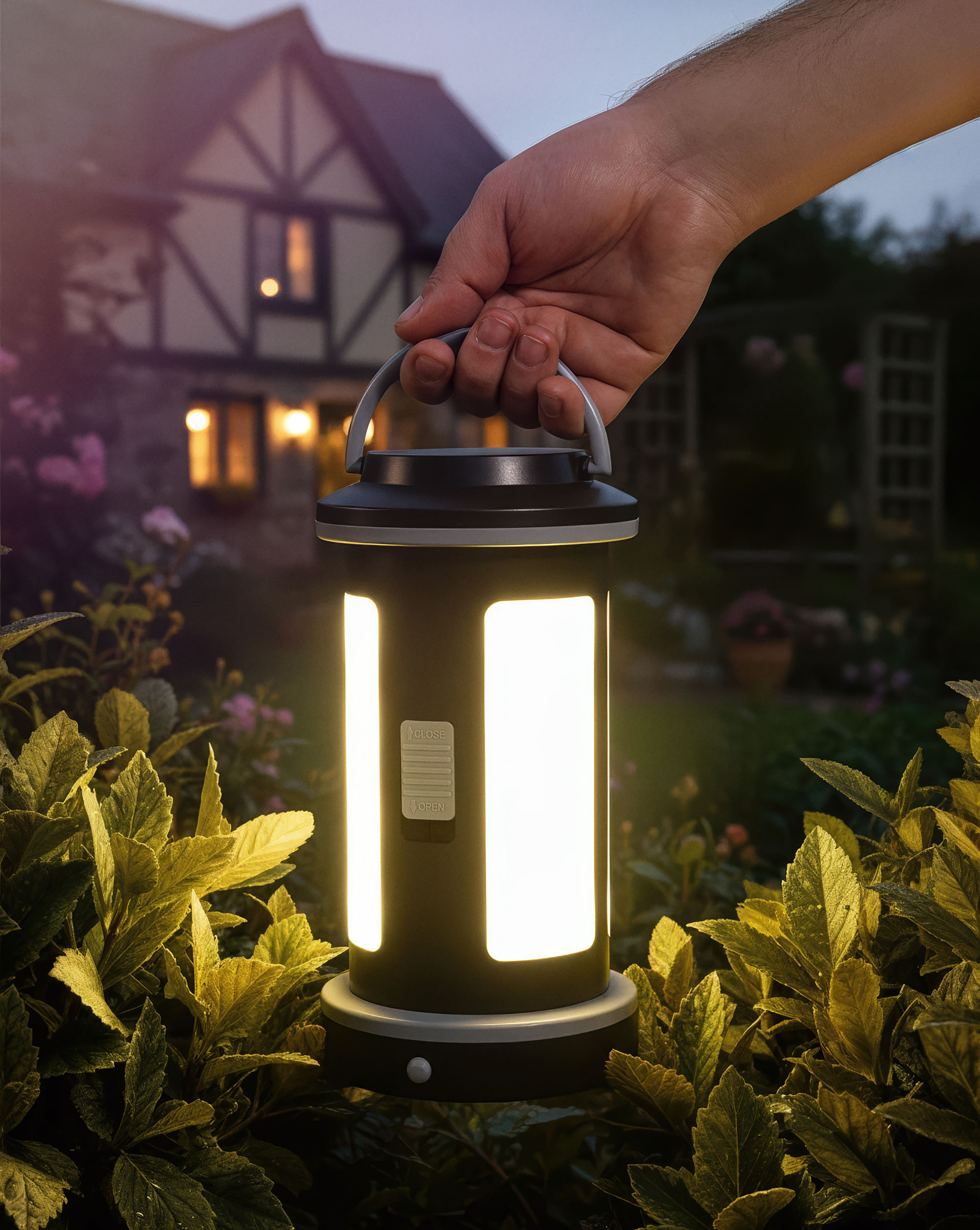 Набор инструментов "Pod" с фонарем, черный с серым