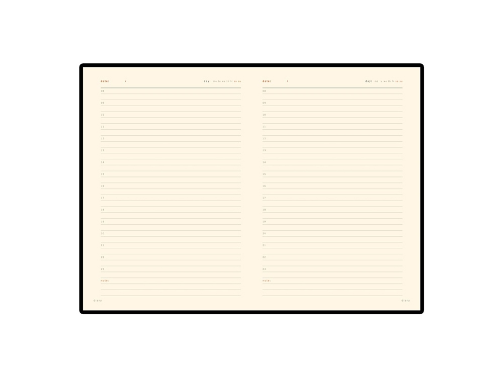 Ежедневник недатированный А5 Parliament, красный