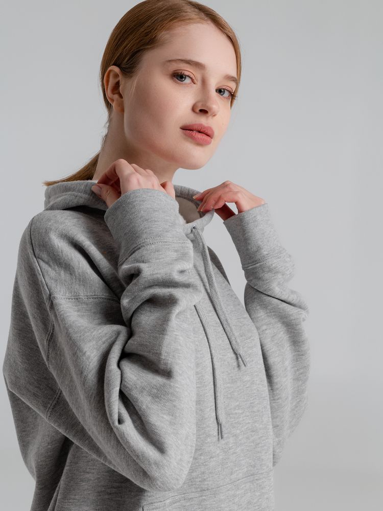 Толстовка с капюшоном Slam 320, серый меланж, размер M