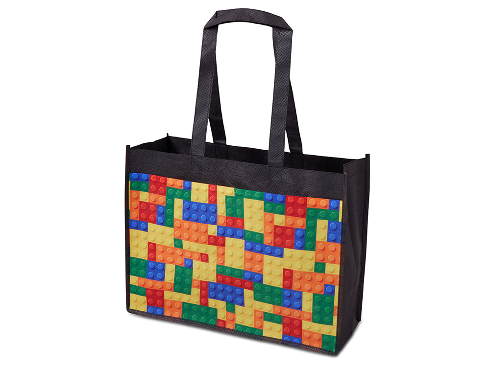 Сумка для шоппинга с карманом, с возможностью двухсторонней полноцветной печати с логотипом  | Print Logo