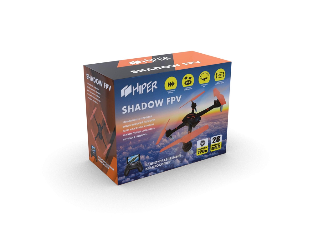 Радиоуправляемый квадрокоптер HIPER SHADOW FPV (Р)