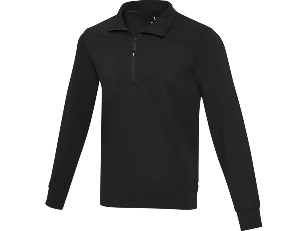 Свитер с молнией Tin из органического хлопка, унисекс с логотипом Elevate | Print Logo