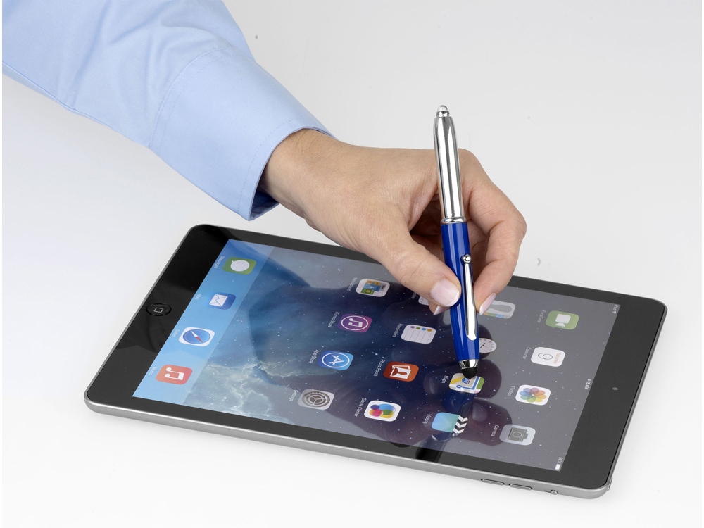 Ручка-стилус шариковая Xenon, ярко-синий, синие чернила