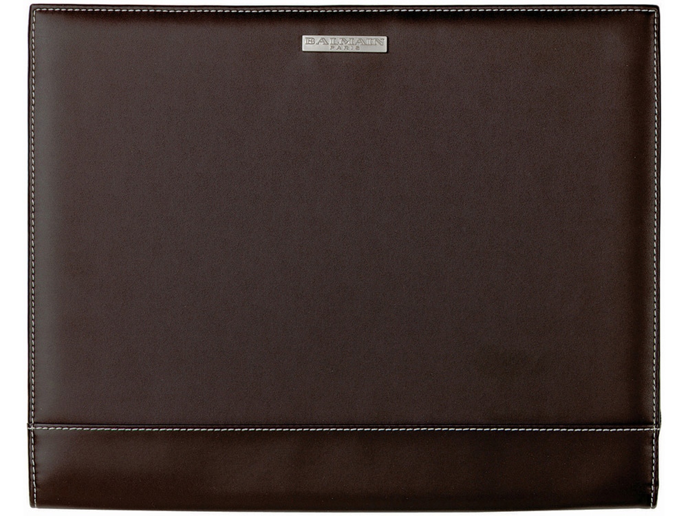 Папка А4 Millau на молнии от Balmain с блокнотом, коричневый