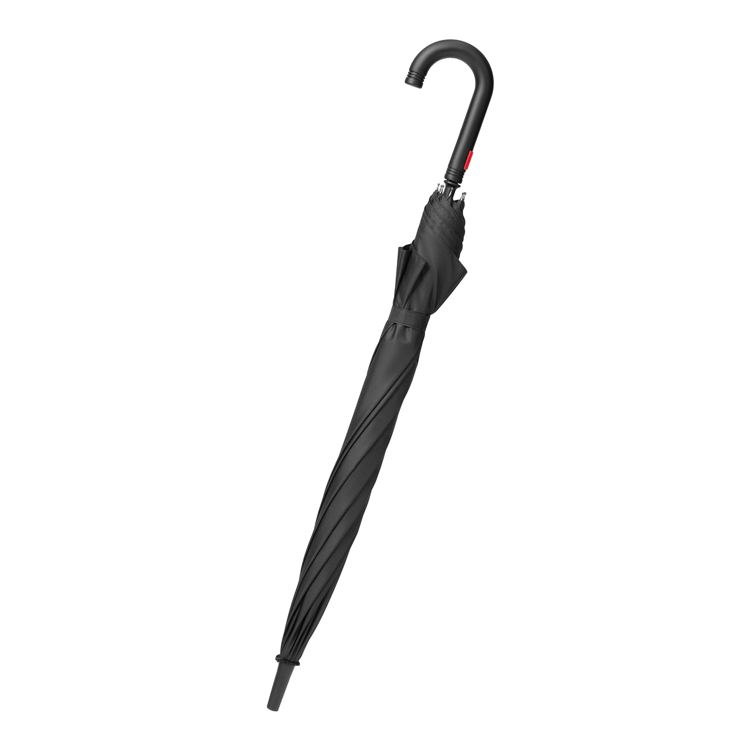 Зонт-трость Квантум (Quantum), черный/красный