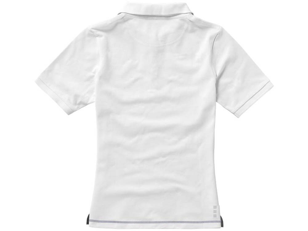 Calgary женская футболка-поло с коротким рукавом, белый/темно-синий