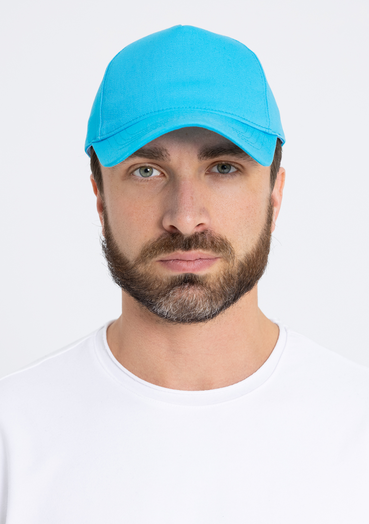 Бейсболка STAN 5 клиньев хлопок 280, 03, Бирюзовый,  (32)  (56-58)