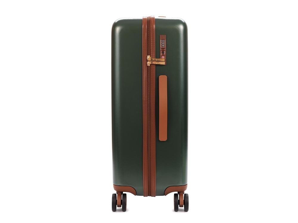 Чемодан BUGATTI АМЕЛИЯ | AMELIA, зеленый, поликарбонат / АБС-пластик, 42х24х67 см, 55 л