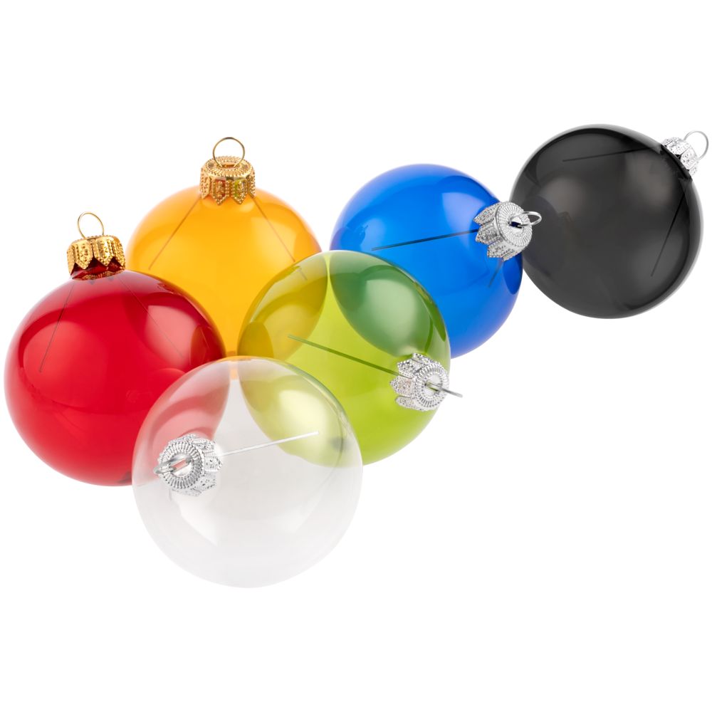 Елочный шар Gala Night в коробке, синий — пример нанесения логотипа () | Print Logo