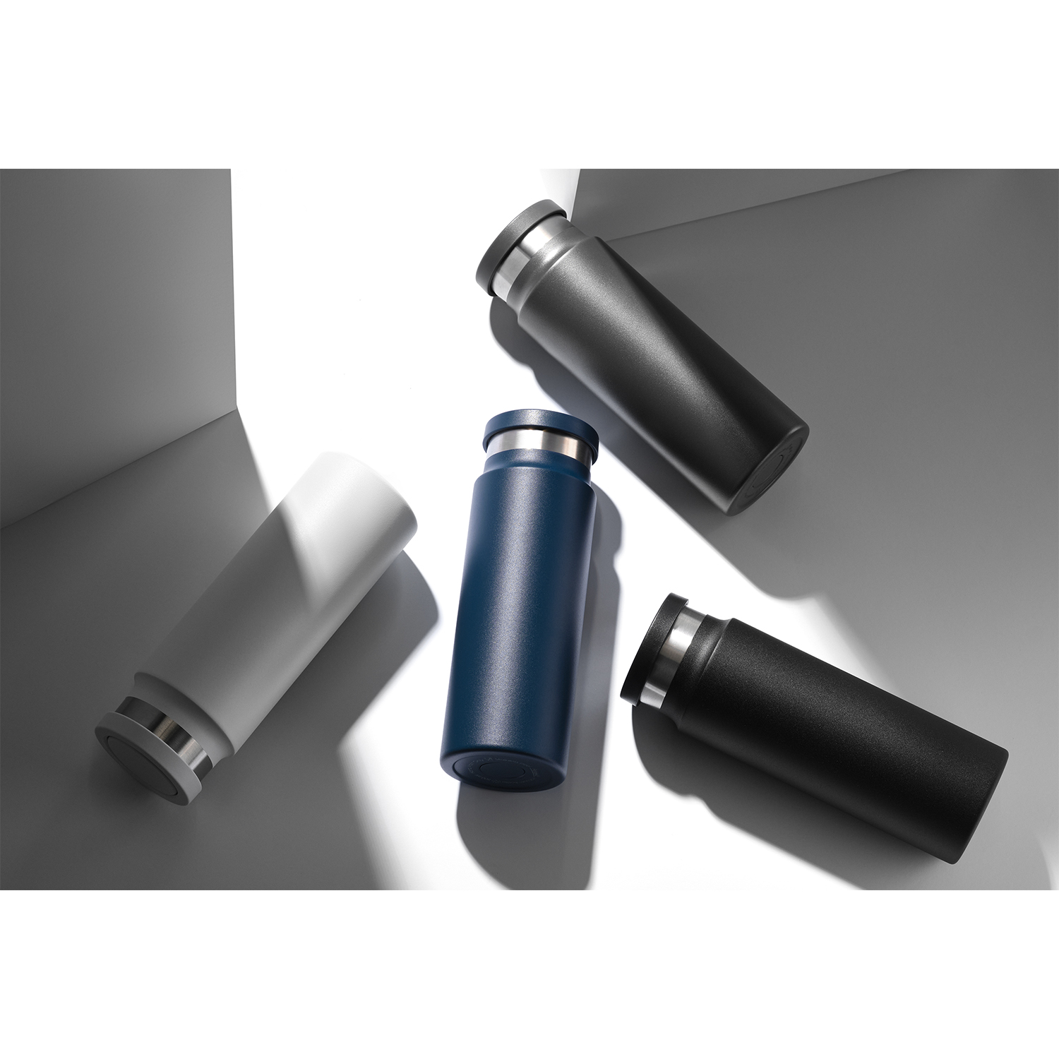 Термобутылка вакуумная герметичная Аллегра (Allegra), серая — пример нанесения логотипа (Portobello Распродажа -50%) | Print Logo