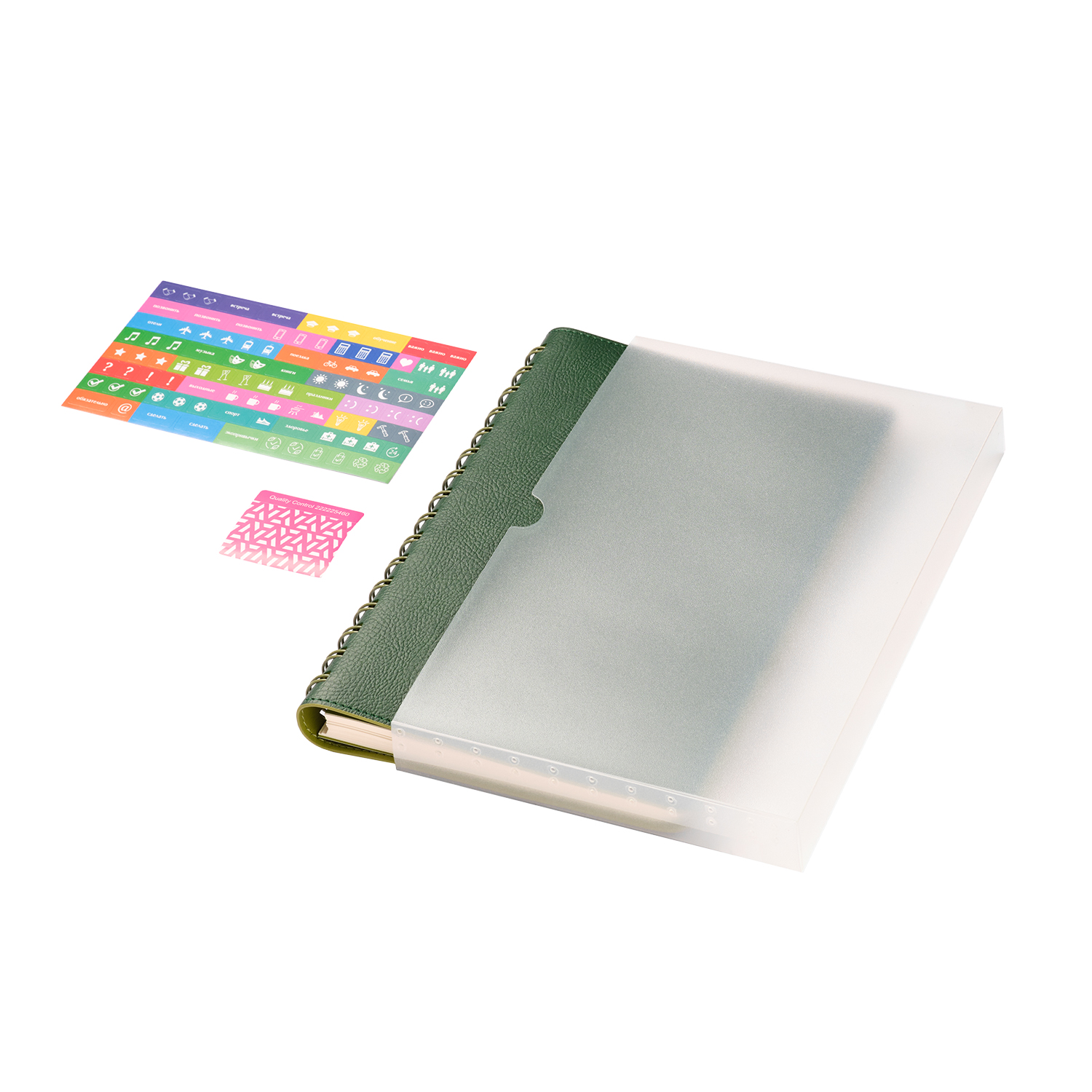 Ежедневник Виста (Vista) недатированный, зеленый/салатовый