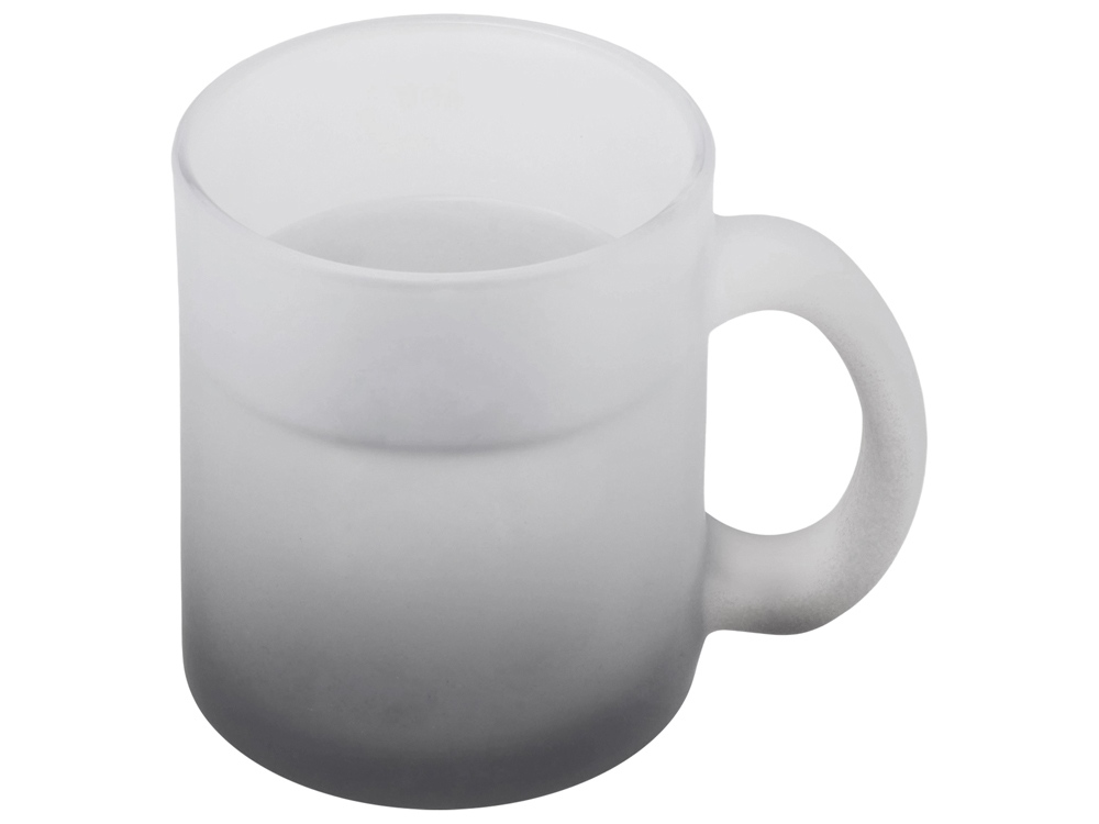 Стеклянная матовая кружка Омбре с градиентом для сублимации, черный