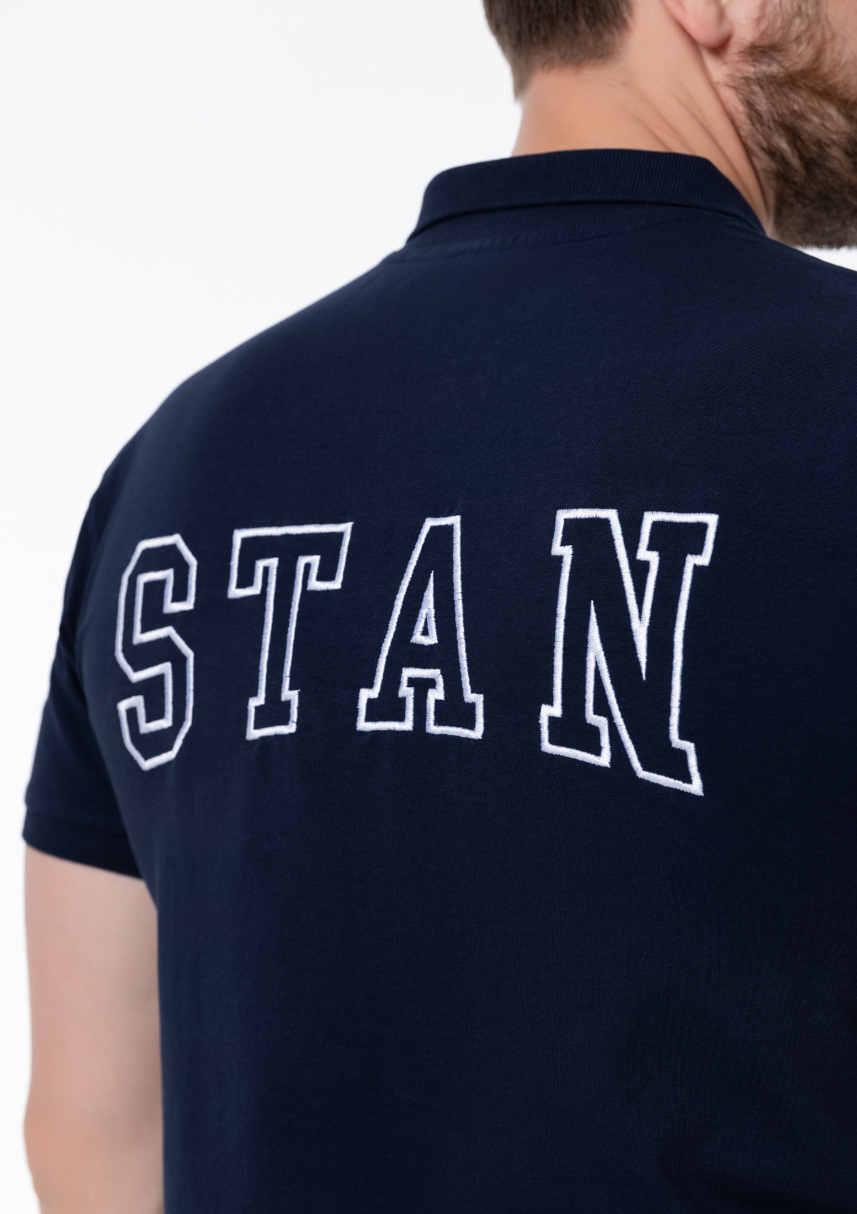 Рубашка поло унисекс STAN хлопок/эластан 200, 05, Тёмно-синий,  (46)  (52/XL)