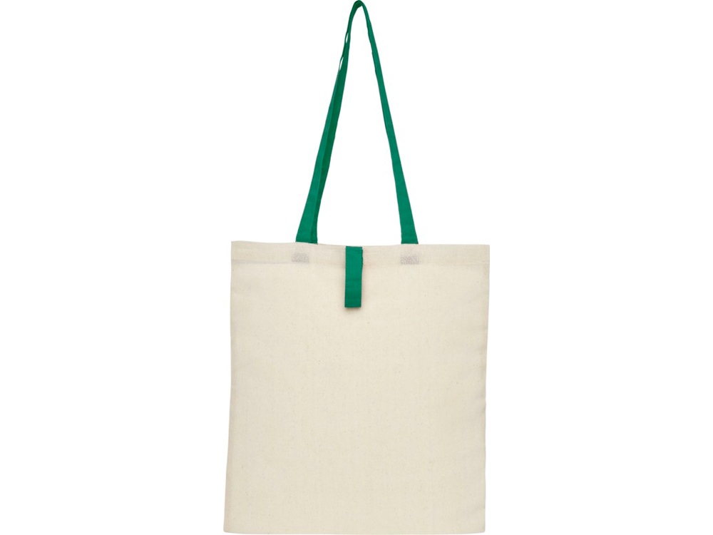 Складная эко-сумка Nevada из хлопка плотностью 100 г/м2, зеленый